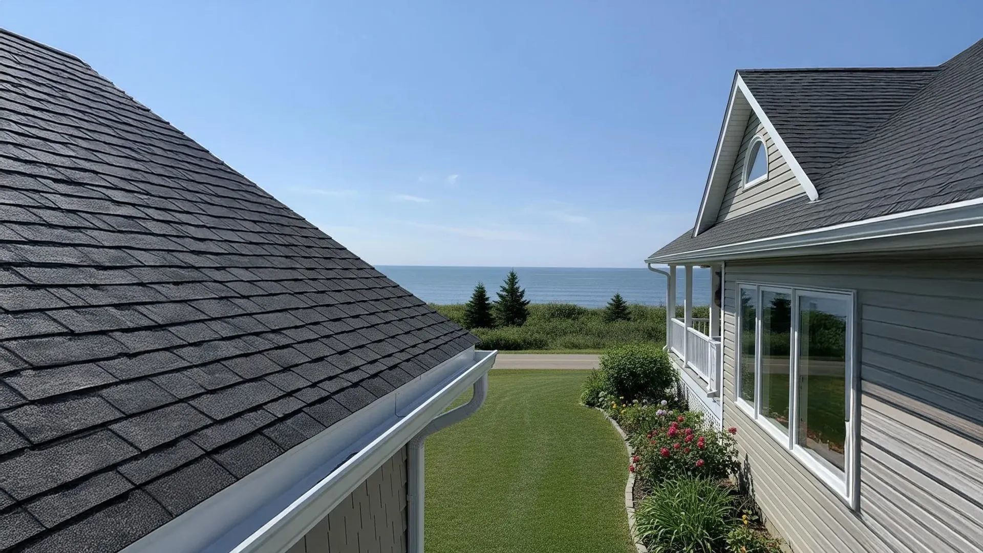 a view of of the coast from a home in Saint John, New Brunswick