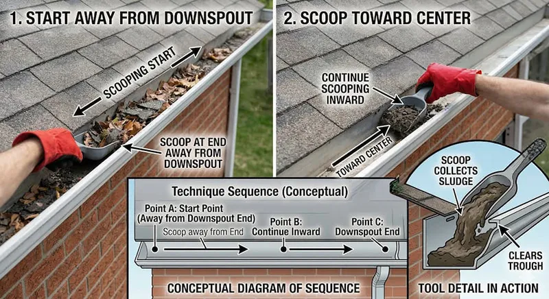 proper gutter flushing