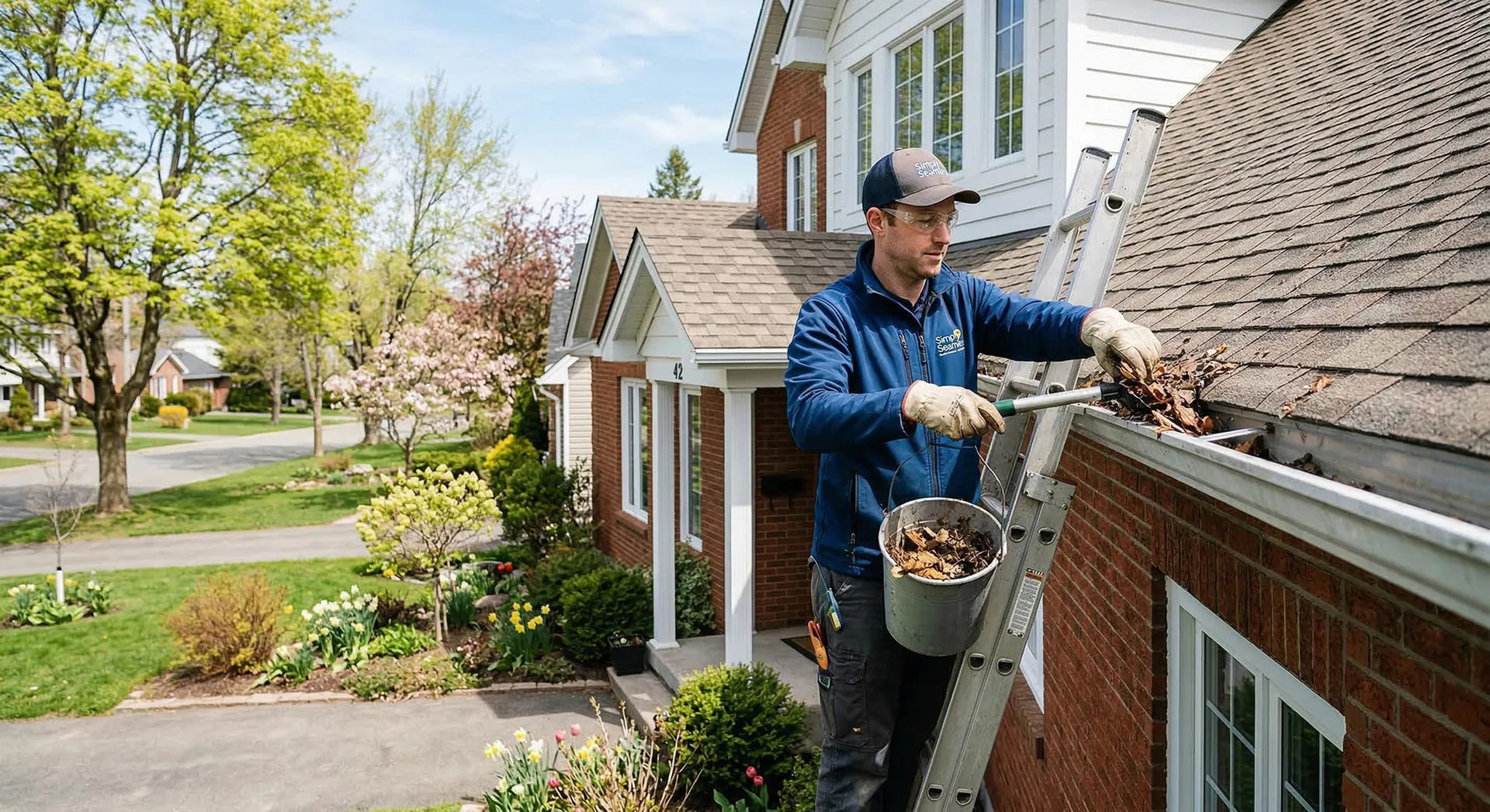 A close up shot of a roof in serious need of repair